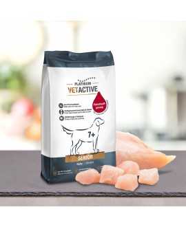 3 x 1,5 kg PLATINUM Vetactive Senior Hundefoder Jo ældre et dyr bliver, jo sværere er det for kroppen at opretholde fysiologiske