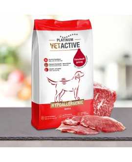 15 kg PLATINUM Vetactive Hypoallergenic Hundefoder Til ernæringsfølsomme hunde Flere og flere hunde lider i dag af foderintolera