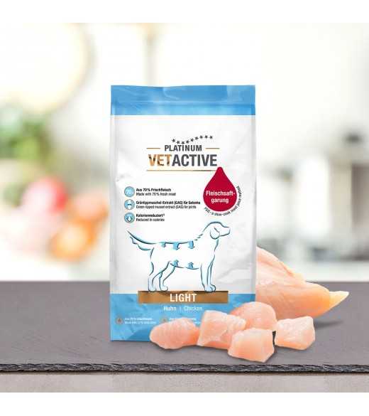 3 x 1,5 kg PLATINUM Vetactive Light Hundefoder Nu om dage er mange hunde overvægtige eller har problemer med bugspytkirtlen. Som 3 x 1,5 kg PLATINUM Vetactive Light Hundefoder Nu om dage er mange hunde overvægtige eller har problemer med bugspytkirtlen. Som