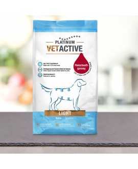 30 kg PLATINUM Vetactive Light Hundefoder Nu om dage er mange hunde overvægtige eller har problemer med bugspytkirtlen. Som følg