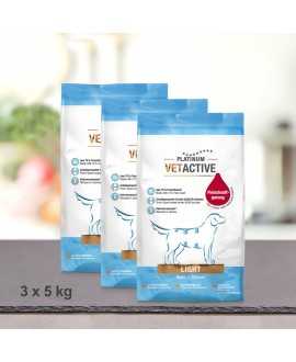 15 kg PLATINUM Vetactive Light Hundefoder