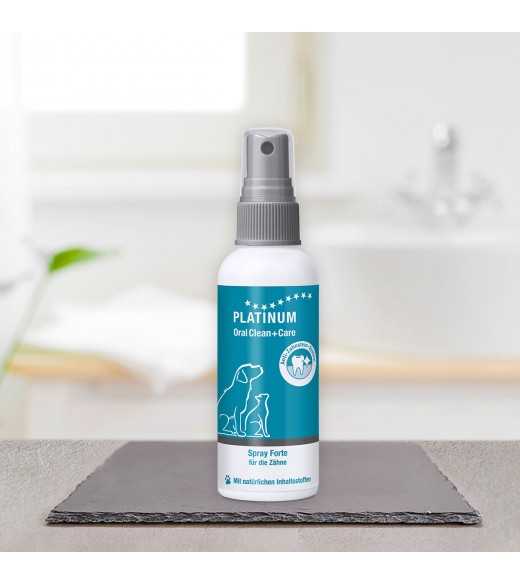 PLATINUM Oral Clean + Care Spray Forte 100 ml OralClean +Care Forte Spray fjerner tandsten, plaque og dårlig ånde, kan anvendes PLATINUM Oral Clean + Care Spray Forte 100 ml OralClean +Care Forte Spray fjerner tandsten, plaque og dårlig ånde, kan anvendes
