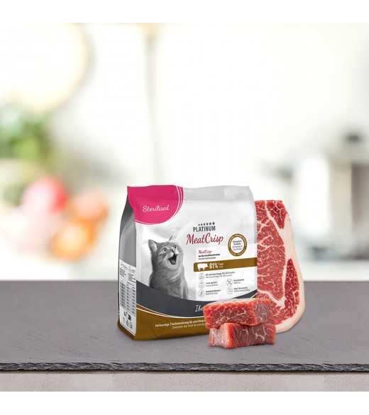 16 x 400 gram PLATINUM MeatCrisp Sterilised Iberico kattemad 16 x 400 gram PLATINUM MeatCrisp Sterilised Iberico kattemad