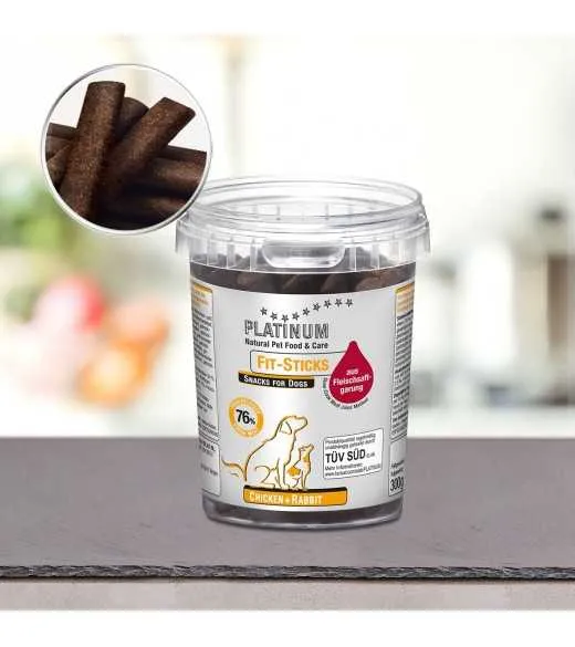 12 stk PLATINUM Fit-Stick Kylling og Kanin 300 gram