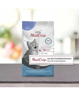 7,5 kg PLATINUM MeatCrisp Kitten Fish killingemad Kattemad fra PLATINUM&nbsp;som din killing vil elske. For første gang har en Freshm