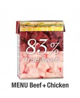 1/1 karton mellem PLATINUM Menu Oksekød og Kylling 12 x 185 gram 