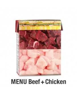 1/1 karton stor PLATINUM Menu Oksekød og Kylling 12 x 375 gram 