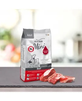 900 gram PLATINUM MINI Oksekød voksen hundefoder