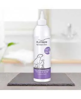 PLATINUM Eye Clean + Care 250 ml med hypoklorsyre PLATINUM&nbsp;Eye Clean + Care er en væske til rengøring og pleje af området omkrin