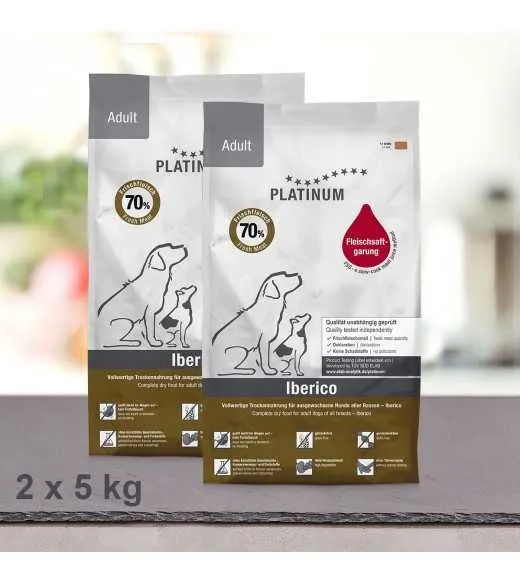 10 kg PLATINUM Iberico og Grønt Adult hundefoder 10 kg PLATINUM Iberico og Grønt Adult hundefoder