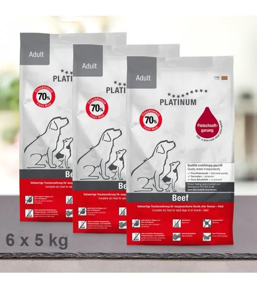 30 kg PLATINUM OKSEKØD VOKSEN HUNDEFODER 30 kg PLATINUM OKSEKØD VOKSEN HUNDEFODER