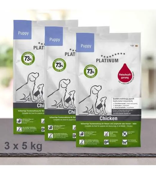 15 kg PLATINUM Puppy Kylling Hvalpefoder 15 kg PLATINUM Puppy Kylling Hvalpefoder