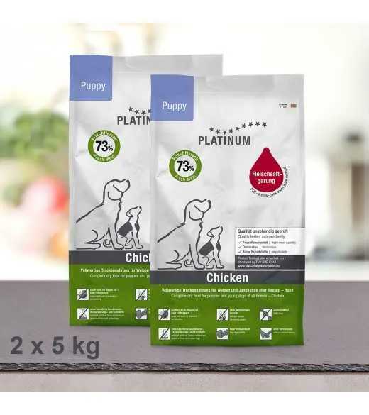 10 kg PLATINUM Puppy Kylling Hvalpefoder 10 kg PLATINUM Puppy Kylling Hvalpefoder