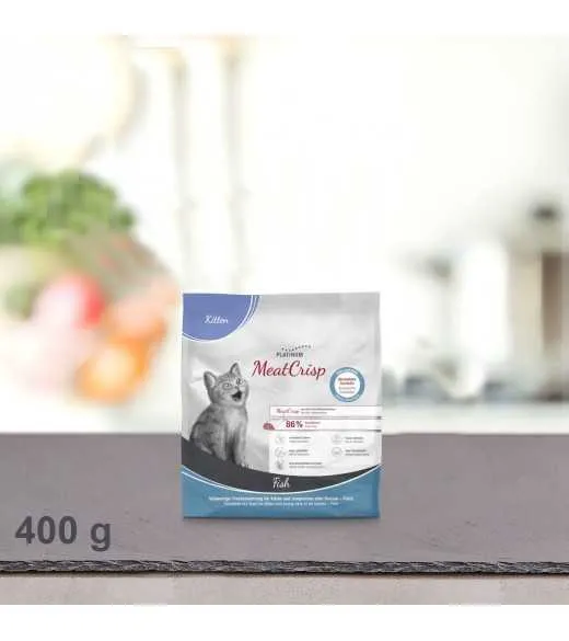 400 gram PLATINUM MeatCrisp Kitten Fish killingemad PLATINUM 400 gram PLATINUM MeatCrisp Kitten Fish killingemad PLATINUM